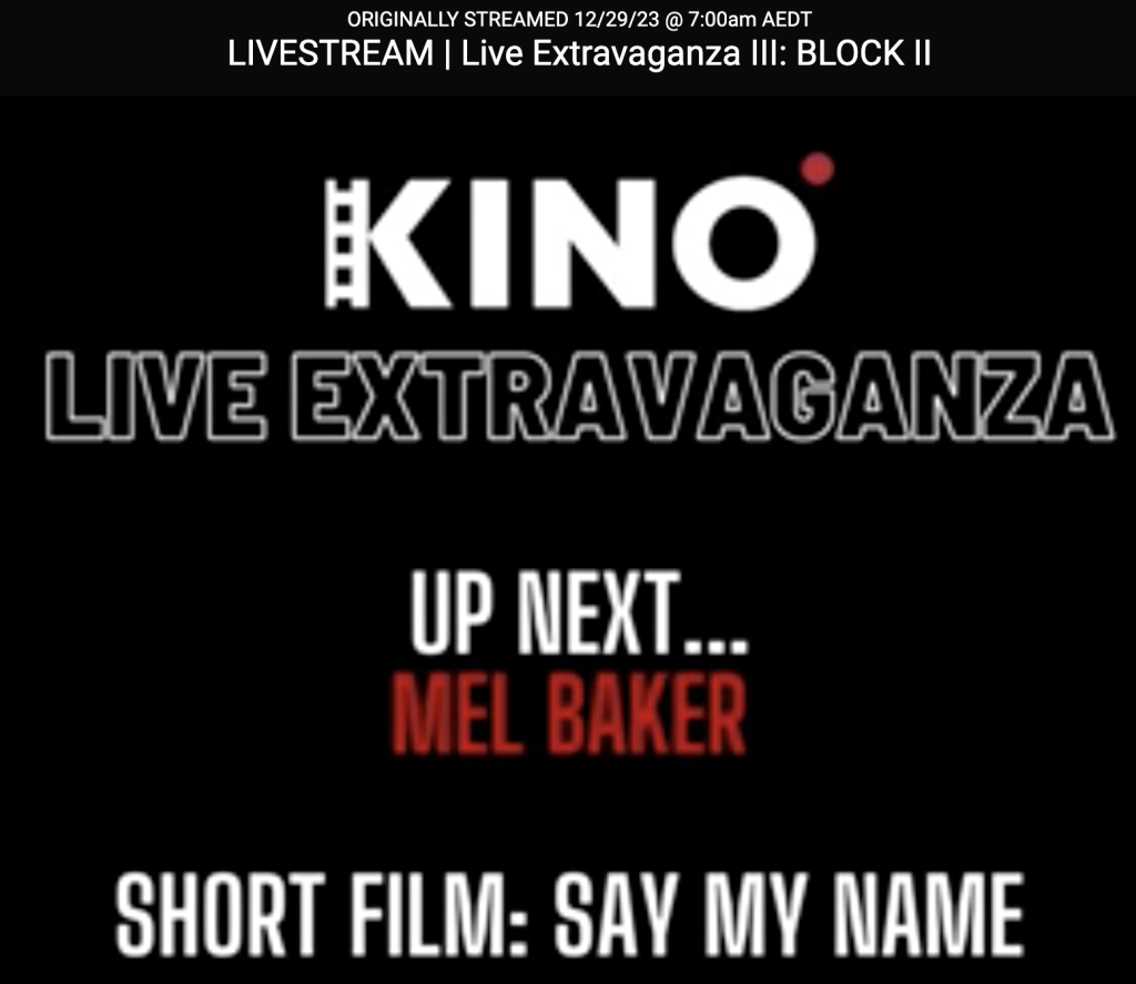 kino studios interview with Mel Baker